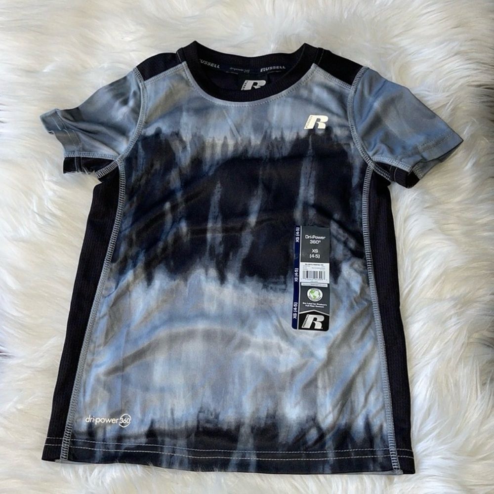 Dri-power 360•RSL Boys Printed Tie Died Tee T-shirt Russell. NWT
Size XS (4-5)